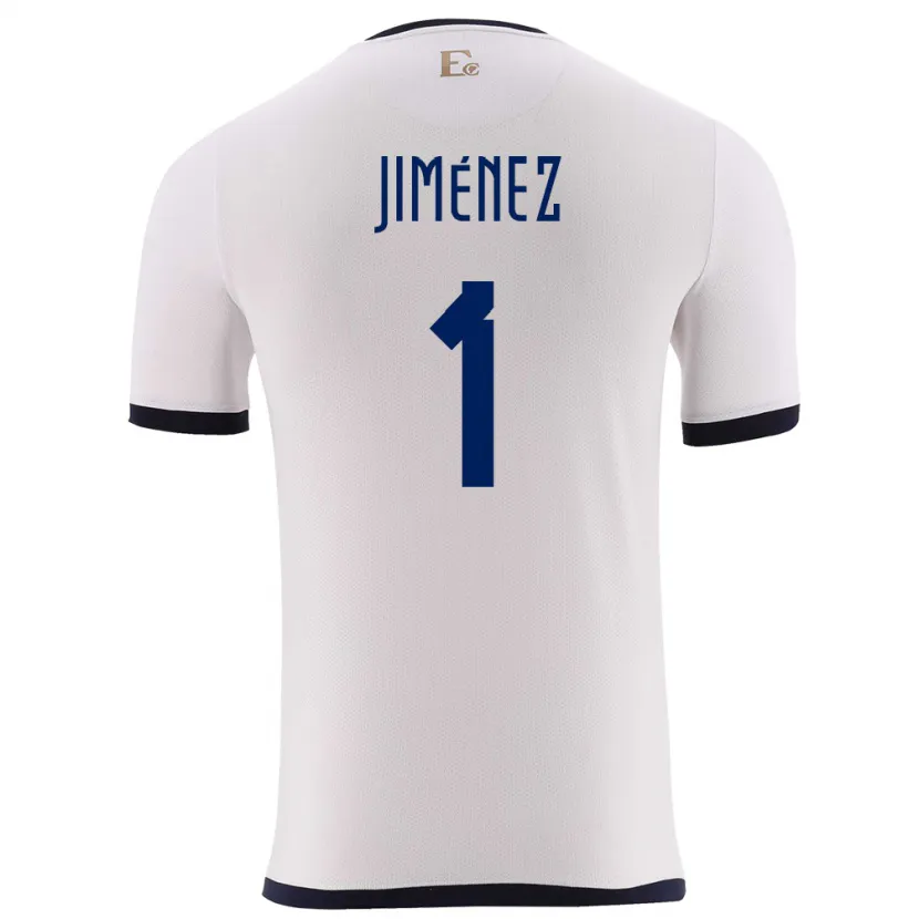 Danxen Damen Ecuador Tony Jimenez #1 Weiß Auswärtstrikot Trikot 24-26 T-Shirt