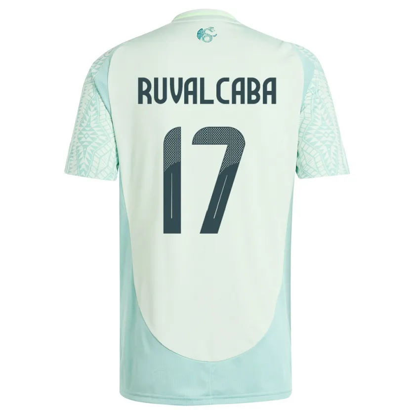 Danxen Damen Mexiko Jorge Ruvalcaba #17 Leinengrün Auswärtstrikot Trikot 24-26 T-Shirt