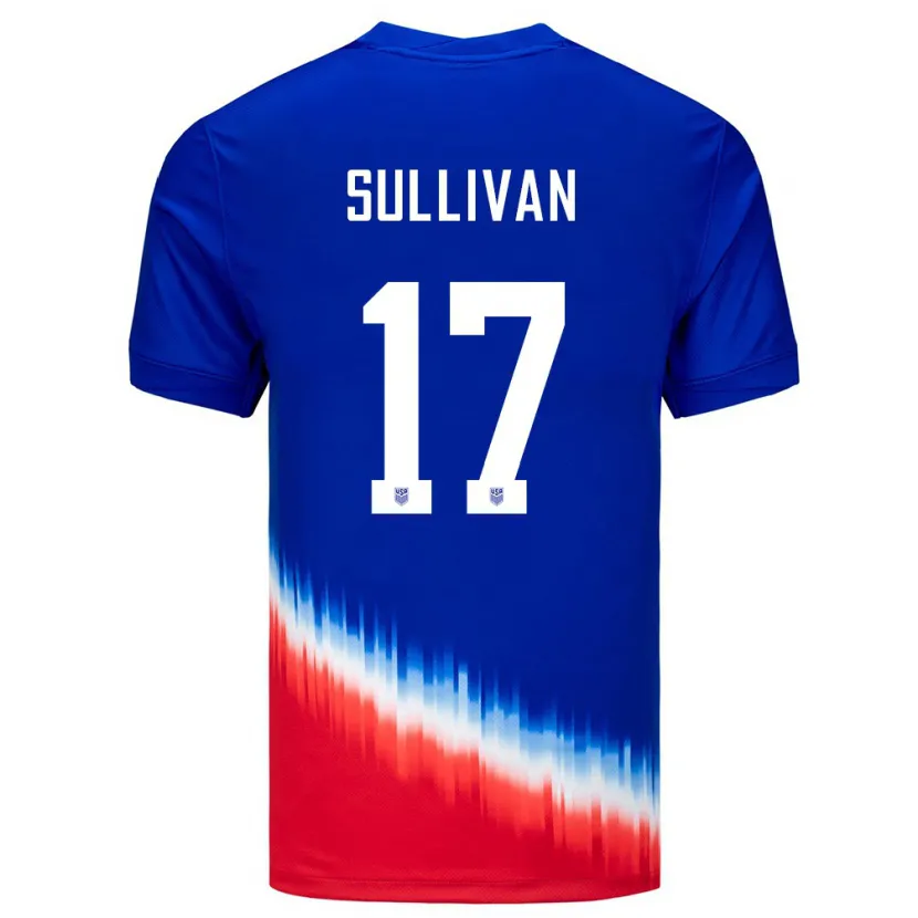 Danxen Damen Vereinigte Staaten Andi Sullivan #17 Blau Auswärtstrikot Trikot 24-26 T-Shirt
