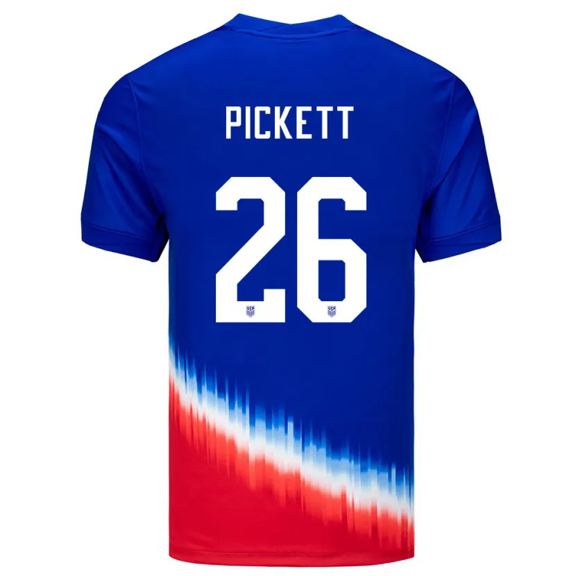 Danxen Damen Vereinigte Staaten Carson Pickett #26 Blau Auswärtstrikot Trikot 24-26 T-Shirt