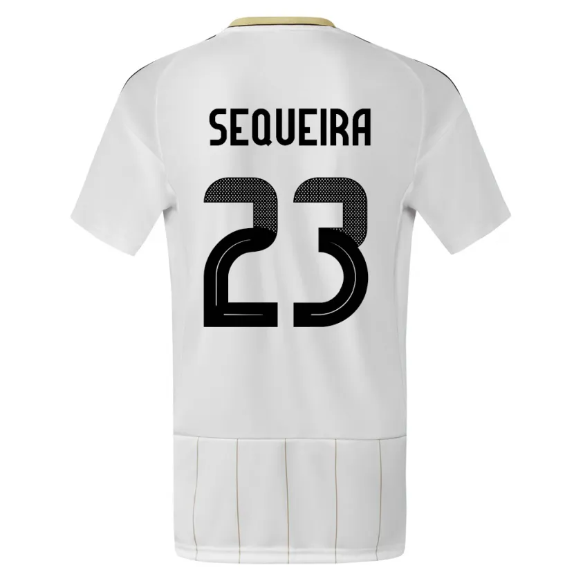 Danxen Damen Costa Rica Patrick Sequeira #23 Weiß Auswärtstrikot Trikot 24-26 T-Shirt