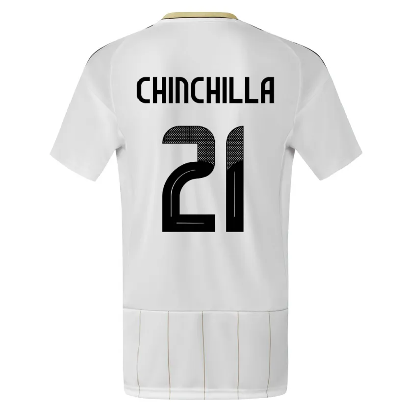 Danxen Damen Costa Rica Viviana Chinchilla #21 Weiß Auswärtstrikot Trikot 24-26 T-Shirt