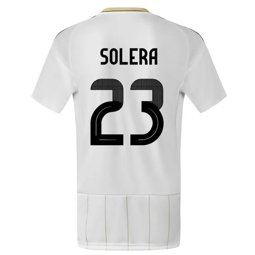 Danxen Damen Costa Rica Daniela Solera #23 Weiß Auswärtstrikot Trikot 24-26 T-Shirt