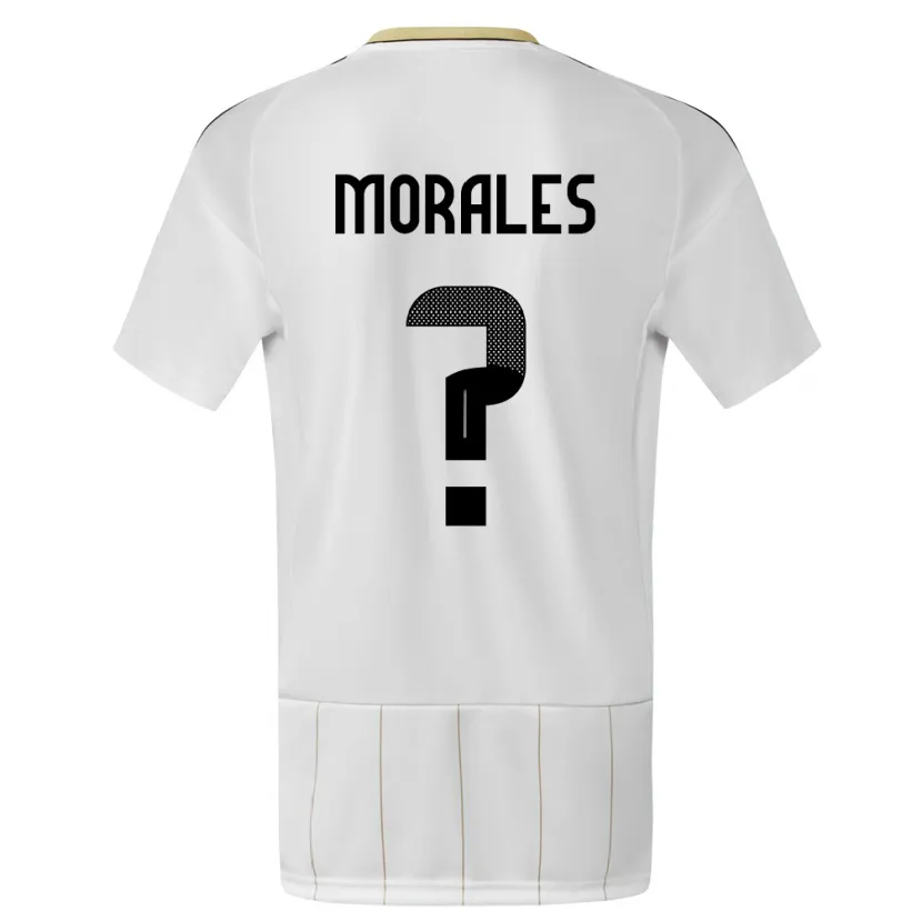 Danxen Damen Costa Rica Bryan Morales #0 Weiß Auswärtstrikot Trikot 24-26 T-Shirt