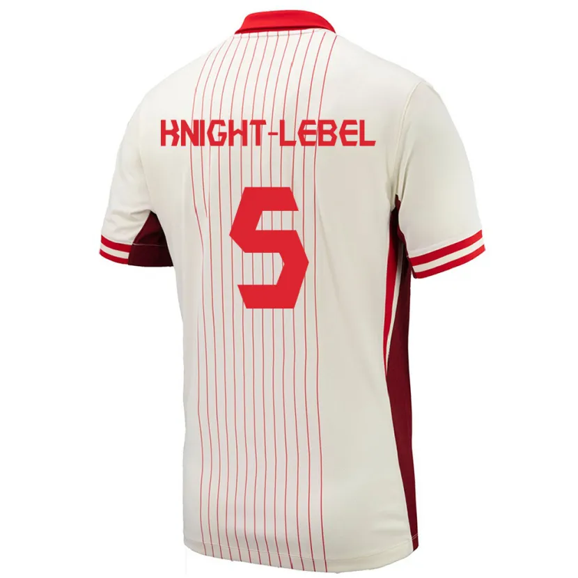 Danxen Damen Kanada Jamie Knight-Lebel #5 Weiß Auswärtstrikot Trikot 24-26 T-Shirt