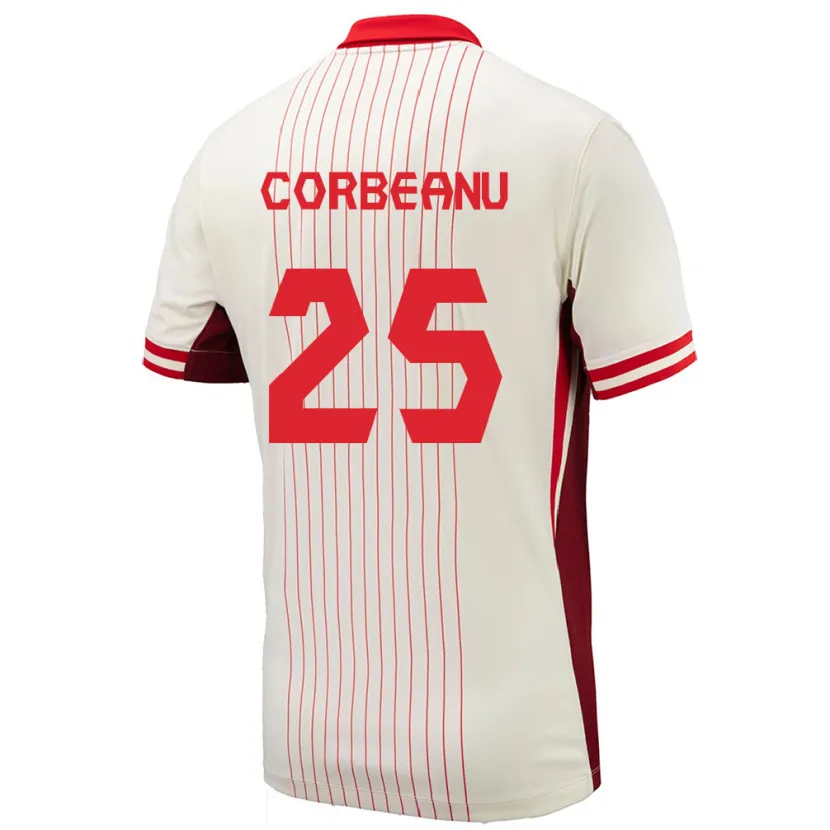 Danxen Damen Kanada Theo Corbeanu #25 Weiß Auswärtstrikot Trikot 24-26 T-Shirt