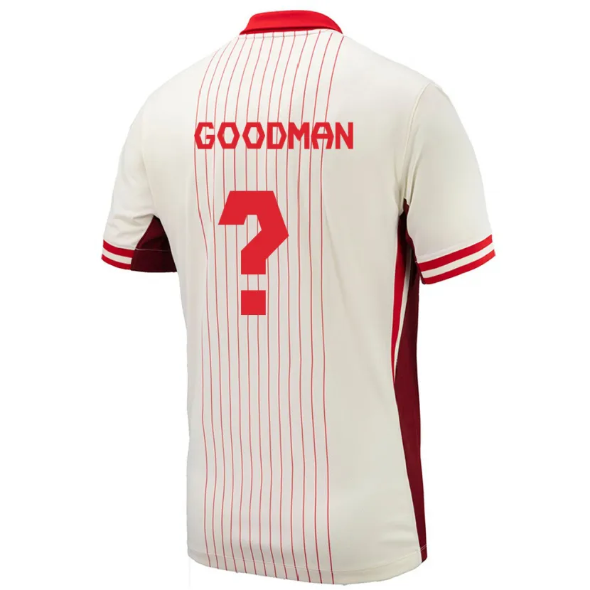 Danxen Damen Kanada Owen Goodman #0 Weiß Auswärtstrikot Trikot 24-26 T-Shirt