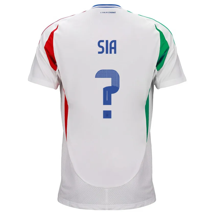 Danxen Damen Italien Diego Sia #0 Weiß Auswärtstrikot Trikot 24-26 T-Shirt
