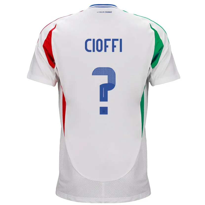 Danxen Damen Italien Cristian Cioffi #0 Weiß Auswärtstrikot Trikot 24-26 T-Shirt
