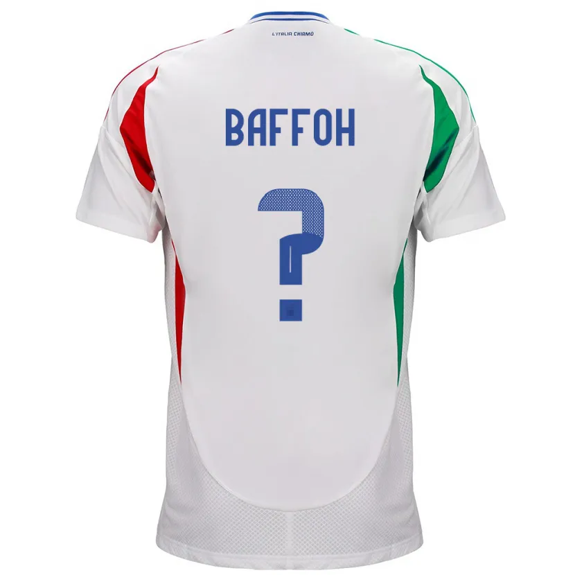 Danxen Damen Italien Jeffrey Baffoh #0 Weiß Auswärtstrikot Trikot 24-26 T-Shirt
