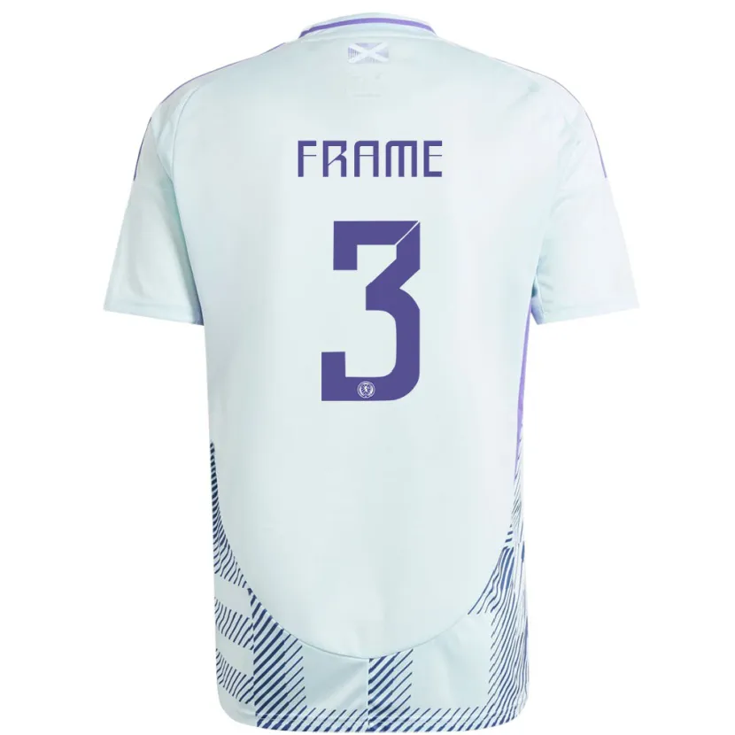 Danxen Damen Schottland Mitchel Frame #3 Helles Mintblau Auswärtstrikot Trikot 24-26 T-Shirt
