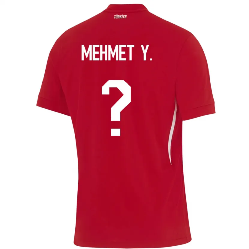 Danxen Damen Türkei Mehmet Yildirim #0 Rot Auswärtstrikot Trikot 24-26 T-Shirt