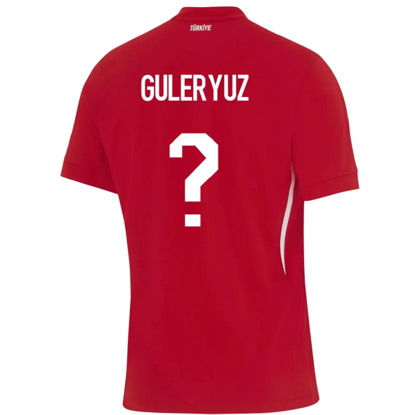 Danxen Damen Türkei Göknur Güleryüz #0 Rot Auswärtstrikot Trikot 24-26 T-Shirt