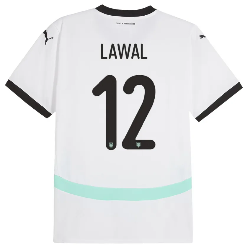 Danxen Damen Österreich Tobias Lawal #12 Weiß Auswärtstrikot Trikot 24-26 T-Shirt