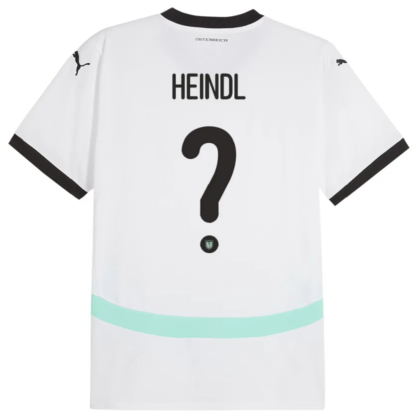 Danxen Damen Österreich David Heindl #0 Weiß Auswärtstrikot Trikot 24-26 T-Shirt