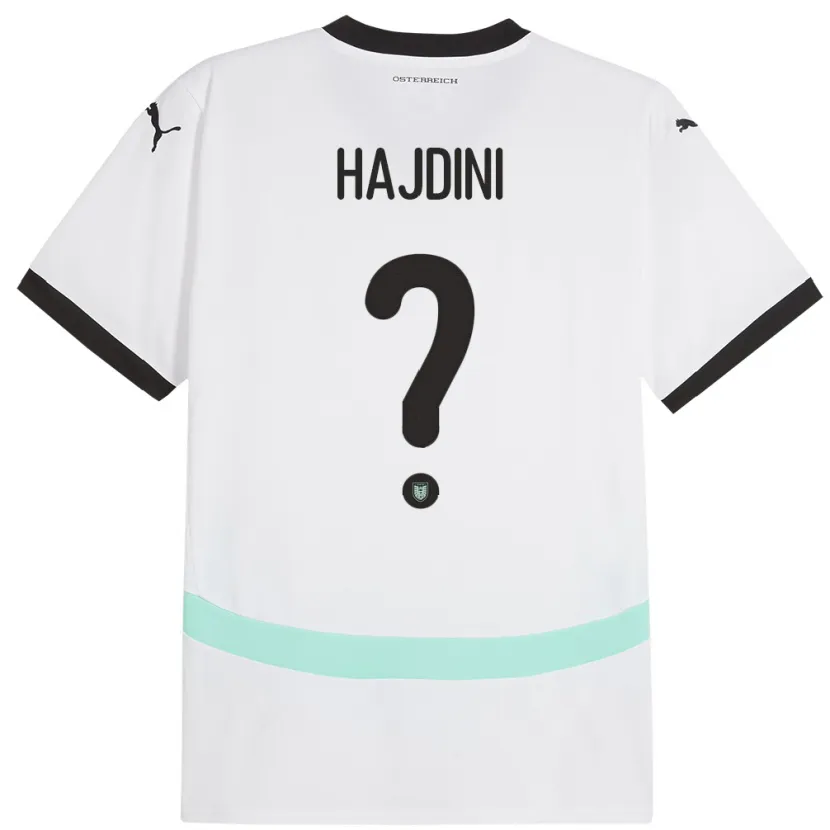 Danxen Damen Österreich Florent Hajdini #0 Weiß Auswärtstrikot Trikot 24-26 T-Shirt