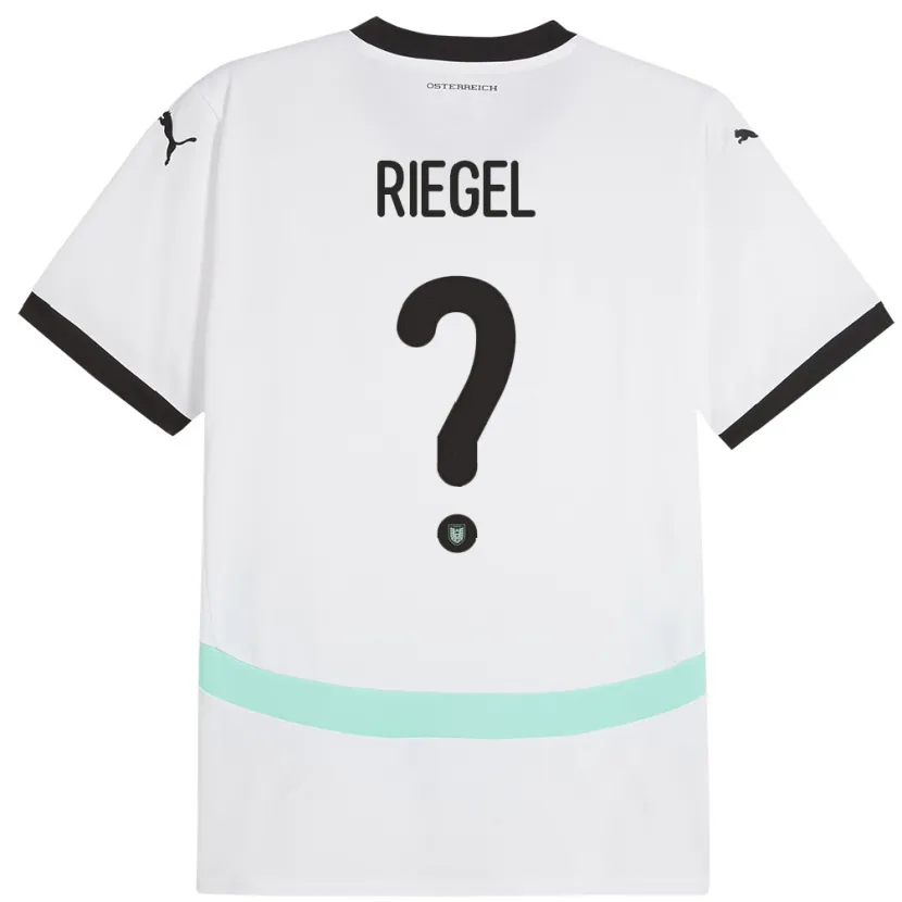 Danxen Damen Österreich Adrian Riegel #0 Weiß Auswärtstrikot Trikot 24-26 T-Shirt