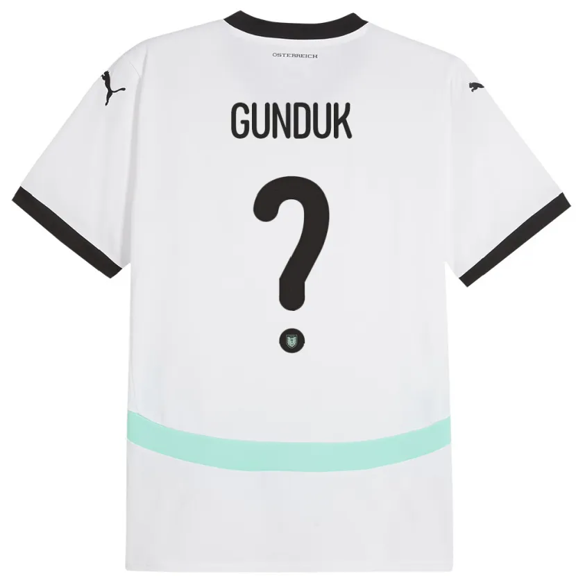 Danxen Damen Österreich Devran Gündük #0 Weiß Auswärtstrikot Trikot 24-26 T-Shirt