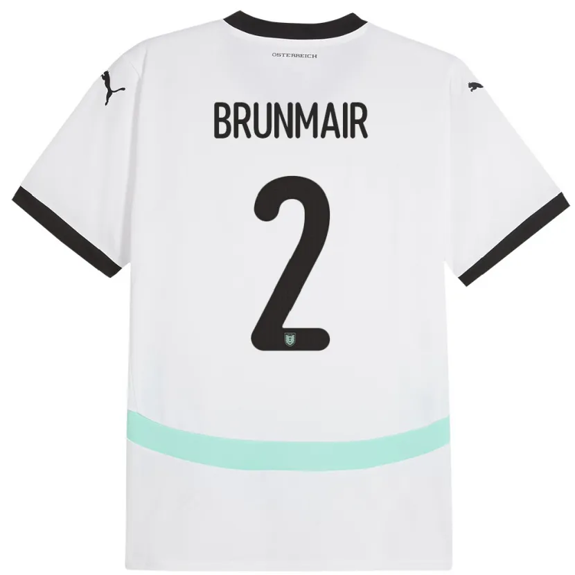 Danxen Damen Österreich Livia Brunmair #2 Weiß Auswärtstrikot Trikot 24-26 T-Shirt