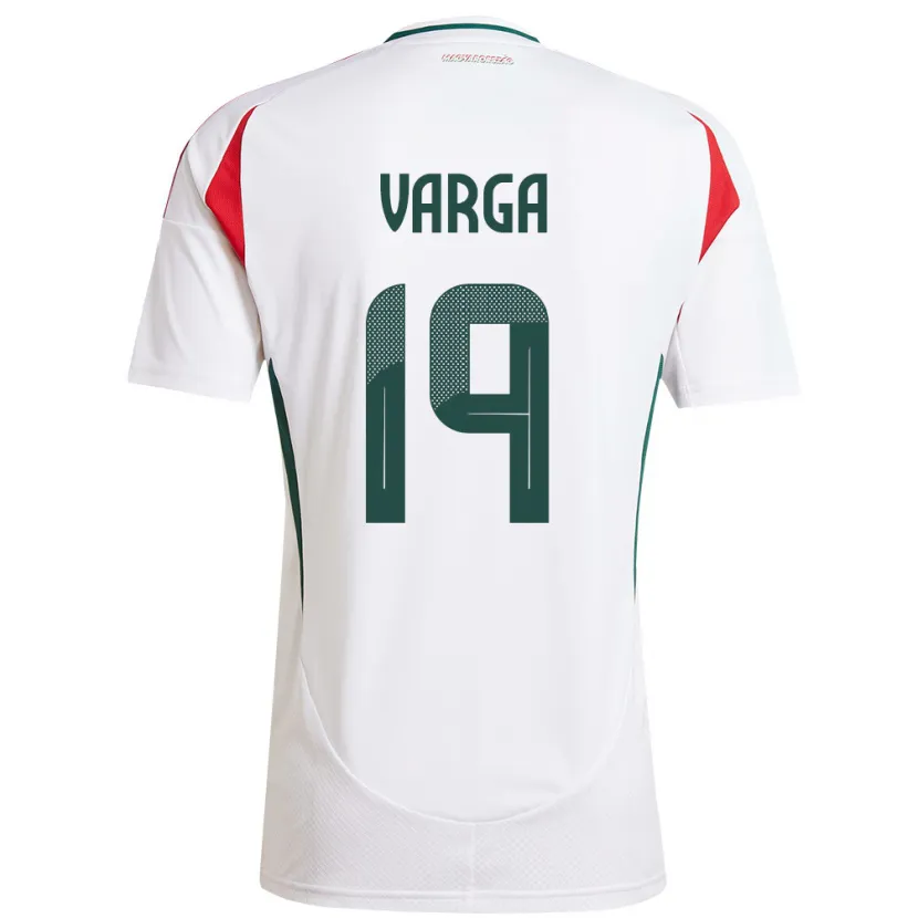 Danxen Damen Ungarn Barnabás Varga #19 Weiß Auswärtstrikot Trikot 24-26 T-Shirt