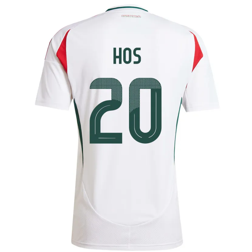 Danxen Damen Ungarn Zsombor Hős #20 Weiß Auswärtstrikot Trikot 24-26 T-Shirt