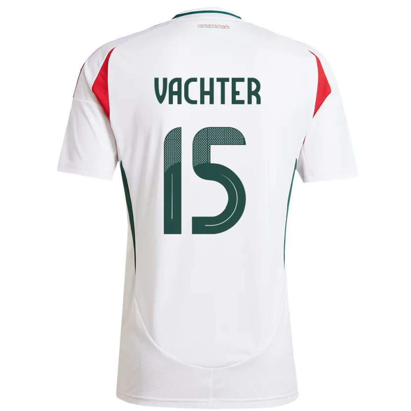 Danxen Damen Ungarn Fanni Vachter #15 Weiß Auswärtstrikot Trikot 24-26 T-Shirt