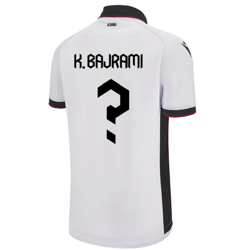 Danxen Damen Albanien Klevi Bajrami #0 Weiß Auswärtstrikot Trikot 24-26 T-Shirt