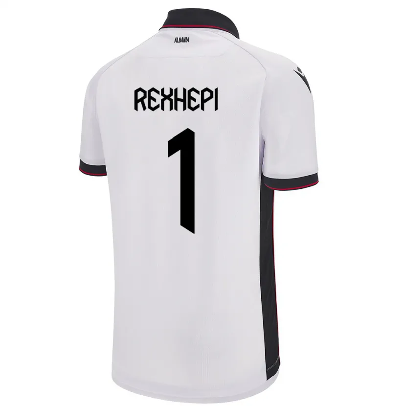Danxen Damen Albanien Viona Rexhepi #1 Weiß Auswärtstrikot Trikot 24-26 T-Shirt
