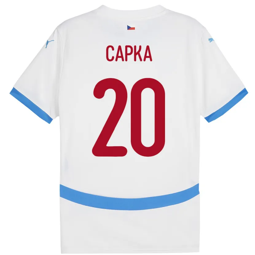 Danxen Damen Tschechien Filip Capka #20 Weiß Auswärtstrikot Trikot 24-26 T-Shirt