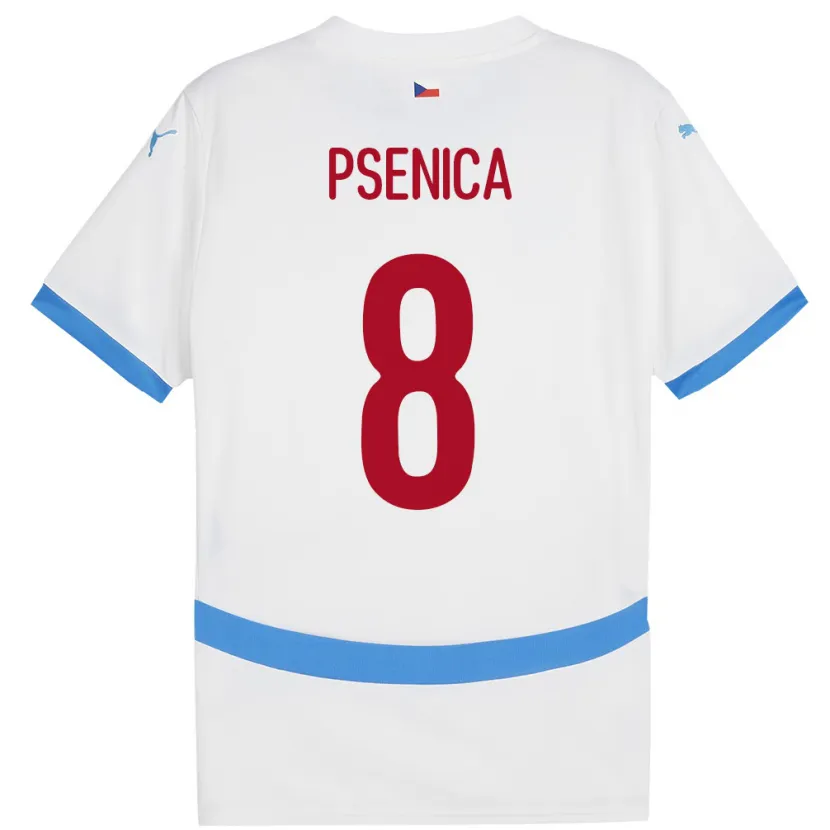 Danxen Damen Tschechien Jiri Psenica #8 Weiß Auswärtstrikot Trikot 24-26 T-Shirt