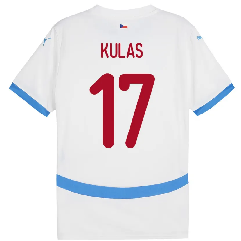 Danxen Damen Tschechien Martin Kulas #17 Weiß Auswärtstrikot Trikot 24-26 T-Shirt