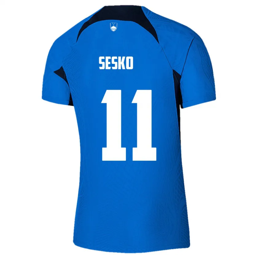 Danxen Damen Slowenien Benjamin Sesko #11 Blau Auswärtstrikot Trikot 24-26 T-Shirt