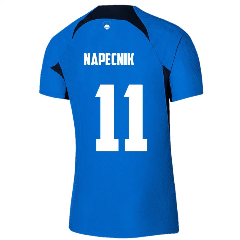 Danxen Damen Slowenien Gal Napecnik #11 Blau Auswärtstrikot Trikot 24-26 T-Shirt