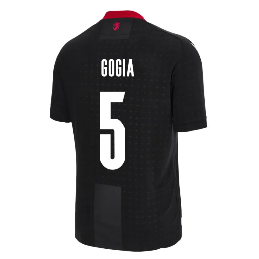 Danxen Damen Georgien Gigi Gogia #5 Schwarz Auswärtstrikot Trikot 24-26 T-Shirt