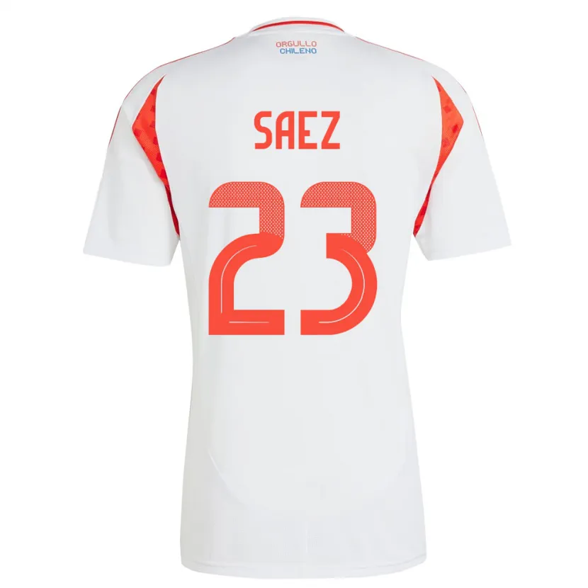Danxen Damen Chile Ignacio Sáez #23 Weiß Auswärtstrikot Trikot 24-26 T-Shirt