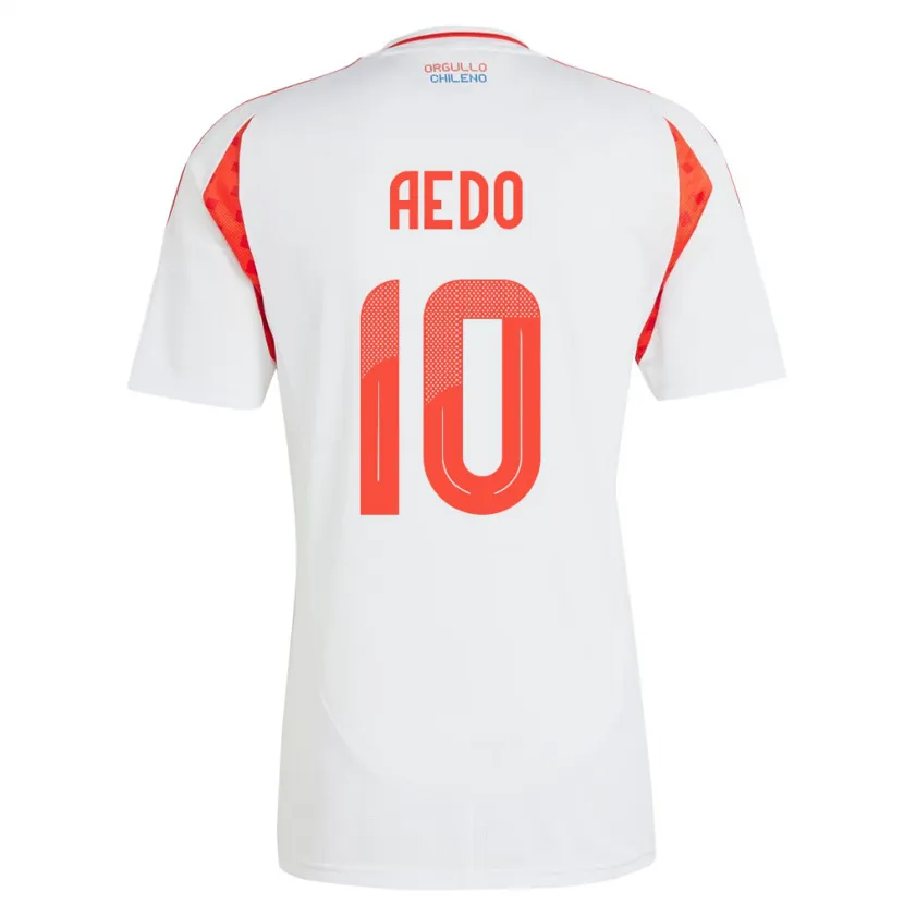 Danxen Damen Chile Yanara Aedo #10 Weiß Auswärtstrikot Trikot 24-26 T-Shirt