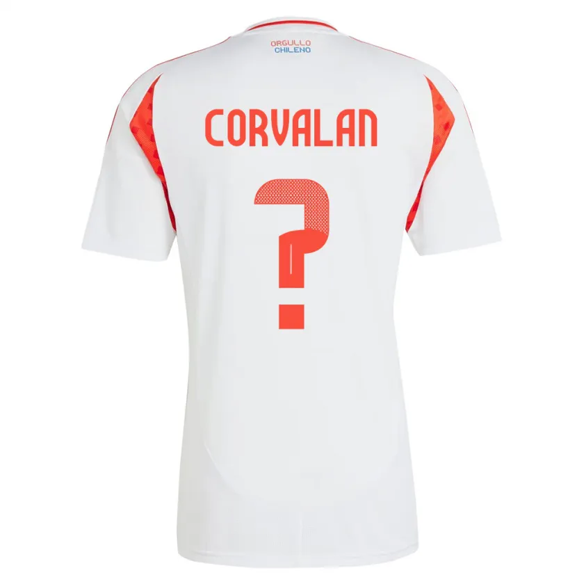 Danxen Damen Chile Elisa Corvalan #0 Weiß Auswärtstrikot Trikot 24-26 T-Shirt