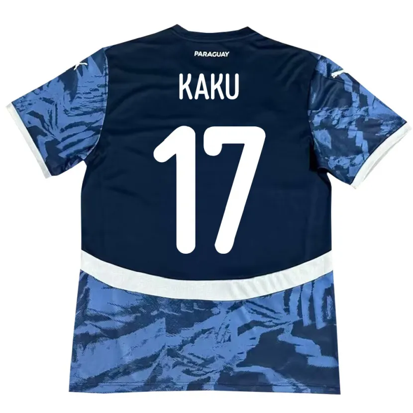 Danxen Damen Paraguay Kaku #17 Blau Auswärtstrikot Trikot 24-26 T-Shirt