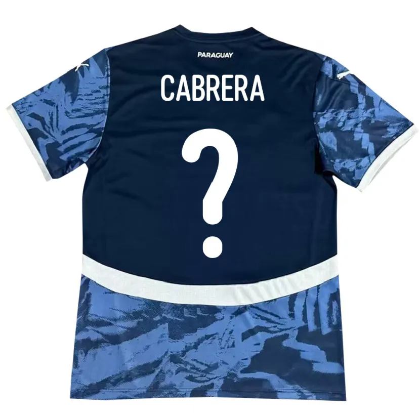 Danxen Damen Paraguay Ivan Cabrera #0 Blau Auswärtstrikot Trikot 24-26 T-Shirt