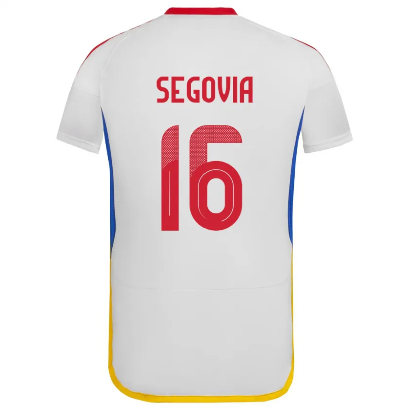 Danxen Damen Venezuela Telasco Segovia #16 Weiß Auswärtstrikot Trikot 24-26 T-Shirt