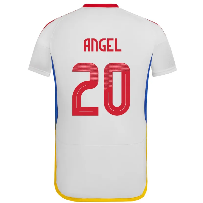 Danxen Damen Venezuela Wilker Ángel #20 Weiß Auswärtstrikot Trikot 24-26 T-Shirt