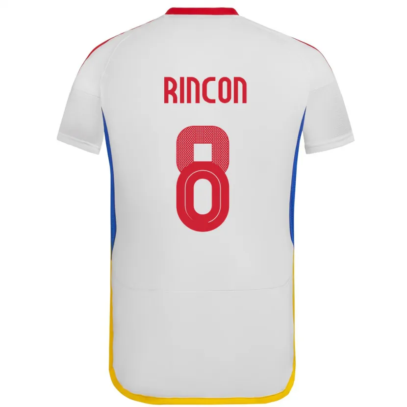 Danxen Damen Venezuela Tomás Rincón #8 Weiß Auswärtstrikot Trikot 24-26 T-Shirt