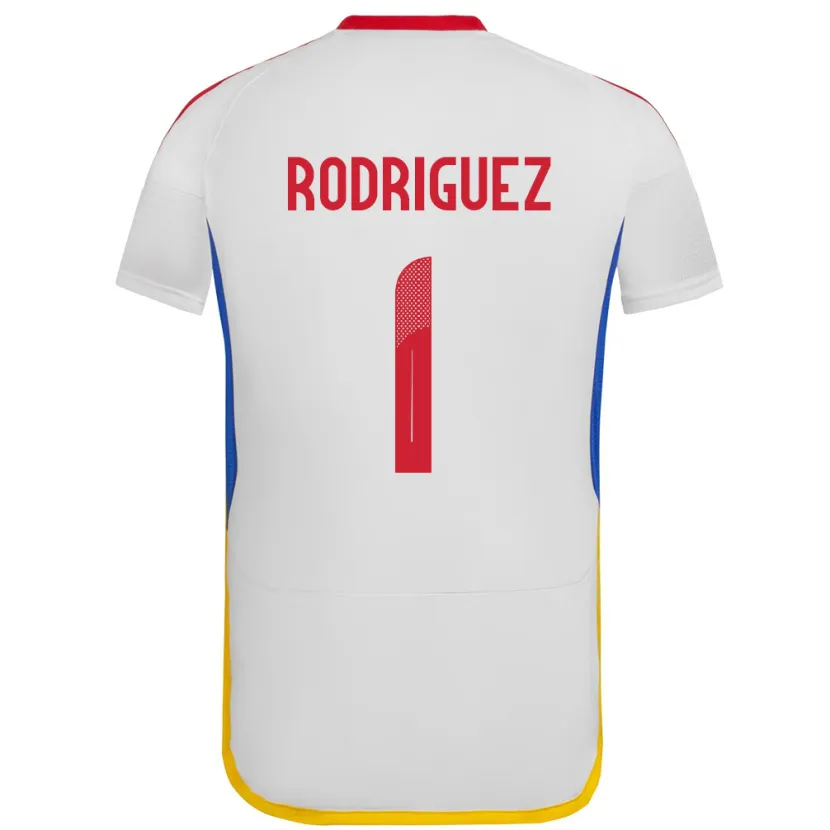 Danxen Damen Venezuela Samuel Rodriguez #1 Weiß Auswärtstrikot Trikot 24-26 T-Shirt