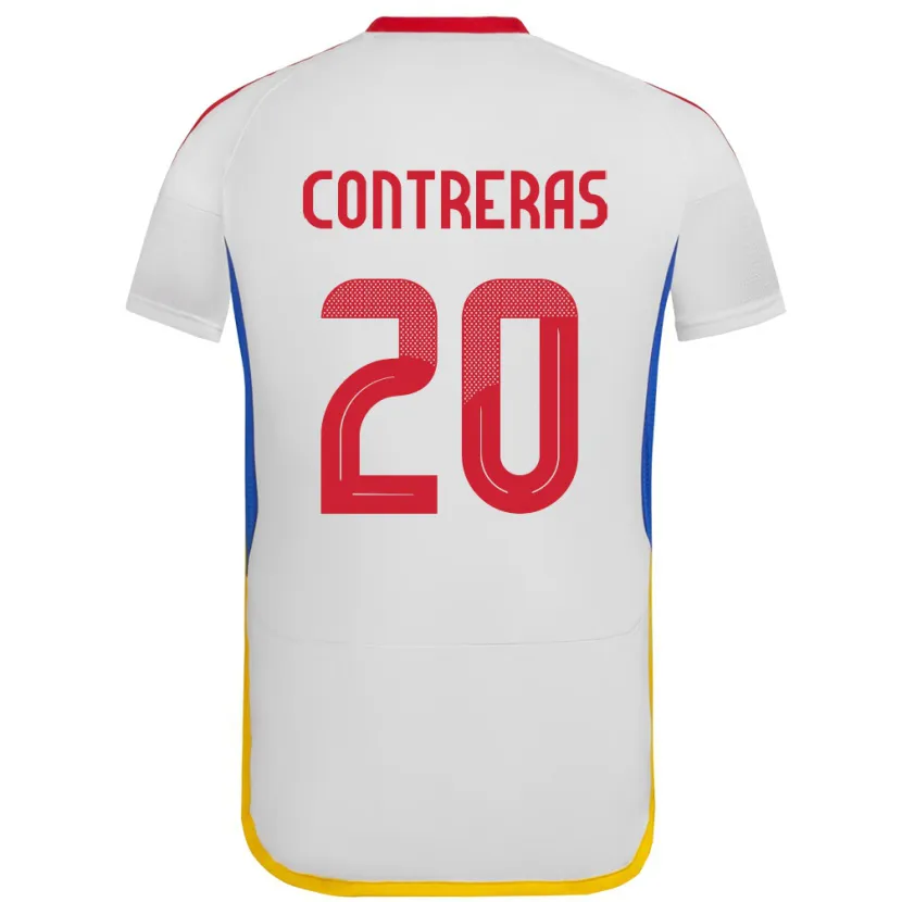 Danxen Damen Venezuela Anderson Contreras #20 Weiß Auswärtstrikot Trikot 24-26 T-Shirt