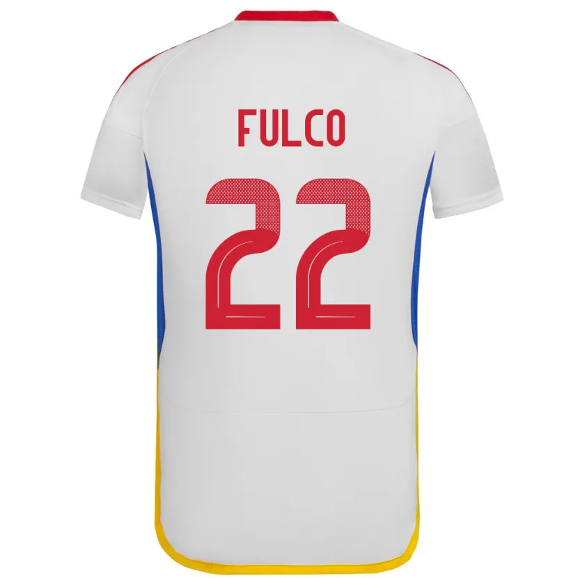 Danxen Damen Venezuela Pedro Fulco #22 Weiß Auswärtstrikot Trikot 24-26 T-Shirt