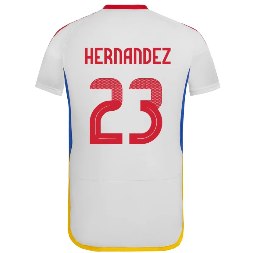 Danxen Damen Venezuela Luifer Hernández #23 Weiß Auswärtstrikot Trikot 24-26 T-Shirt