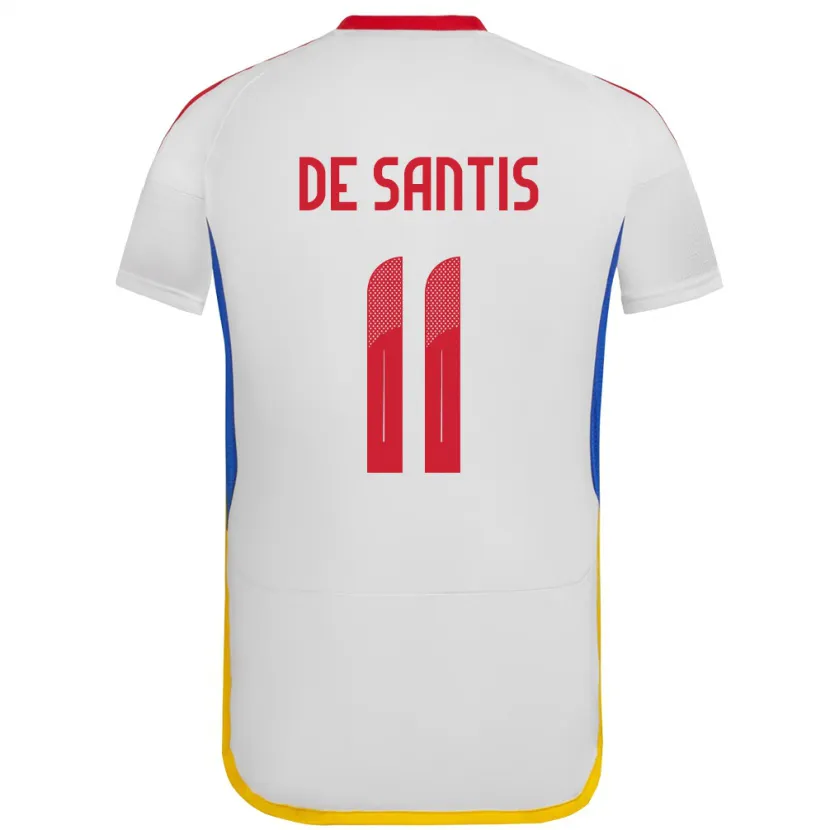 Danxen Damen Venezuela Jeriel De Santis #11 Weiß Auswärtstrikot Trikot 24-26 T-Shirt