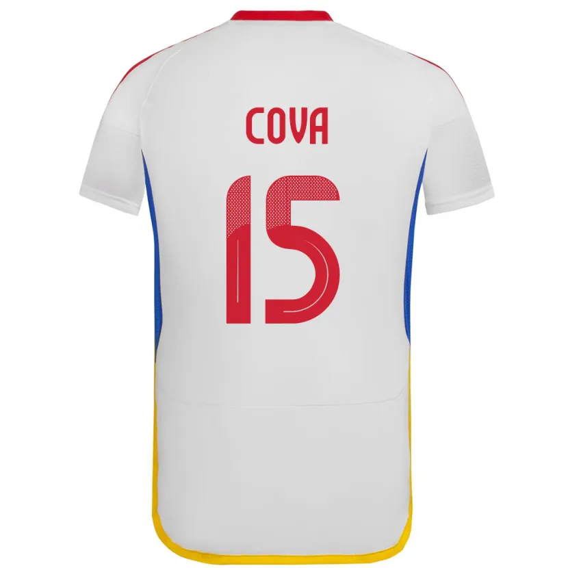 Danxen Damen Venezuela Adrián Cova #15 Weiß Auswärtstrikot Trikot 24-26 T-Shirt
