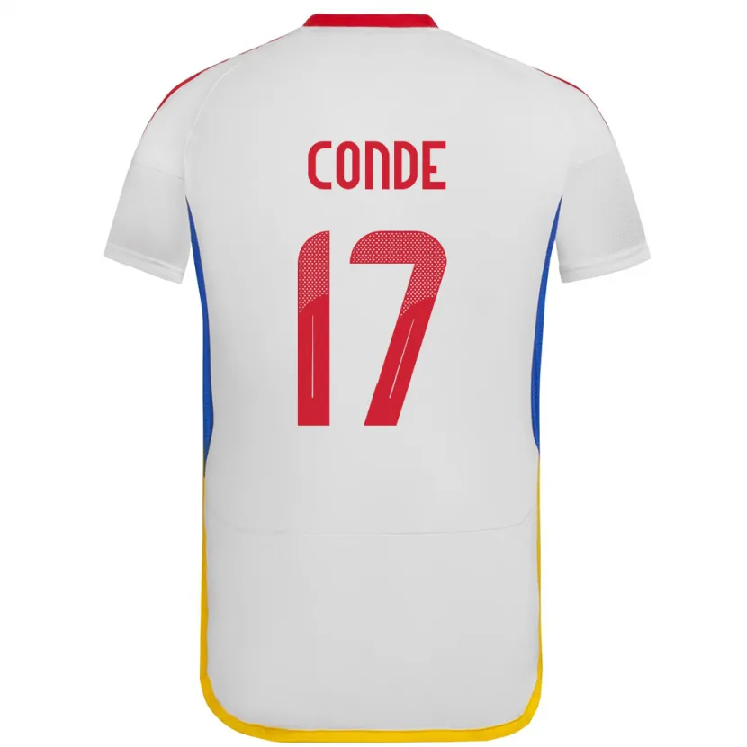 Danxen Damen Venezuela Óscar Conde #17 Weiß Auswärtstrikot Trikot 24-26 T-Shirt