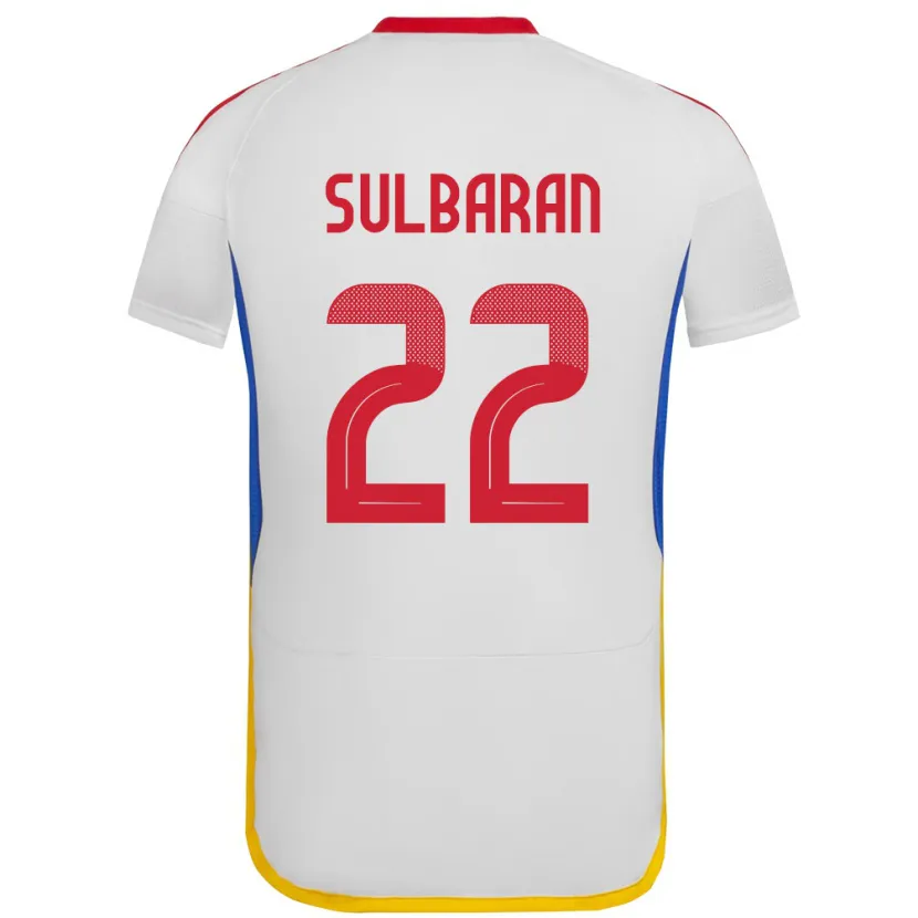 Danxen Damen Venezuela Manuel Sulbarán #22 Weiß Auswärtstrikot Trikot 24-26 T-Shirt
